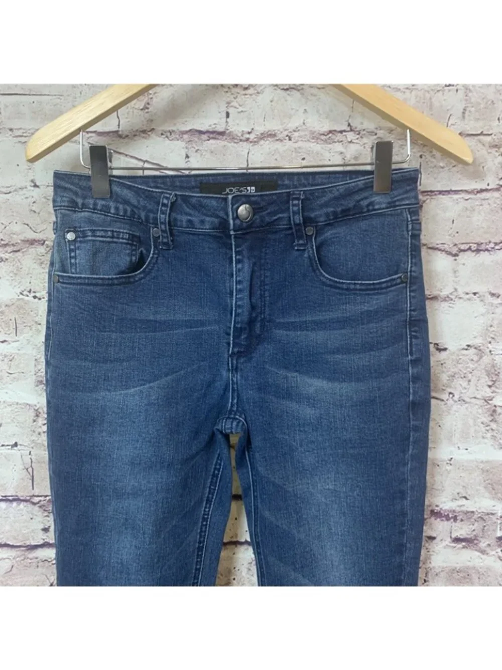Joe’s Skinny Medium Wash Mid Faded Rise Denim Jeans